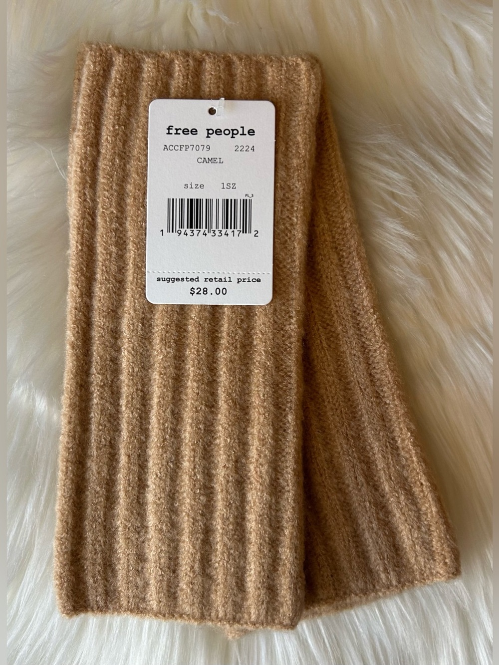 NWT Free People Outside The Lines Fingerless Arm Warmers